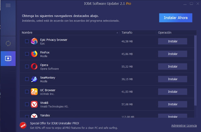 IObit Software Updater Pro 2 Full imagenes