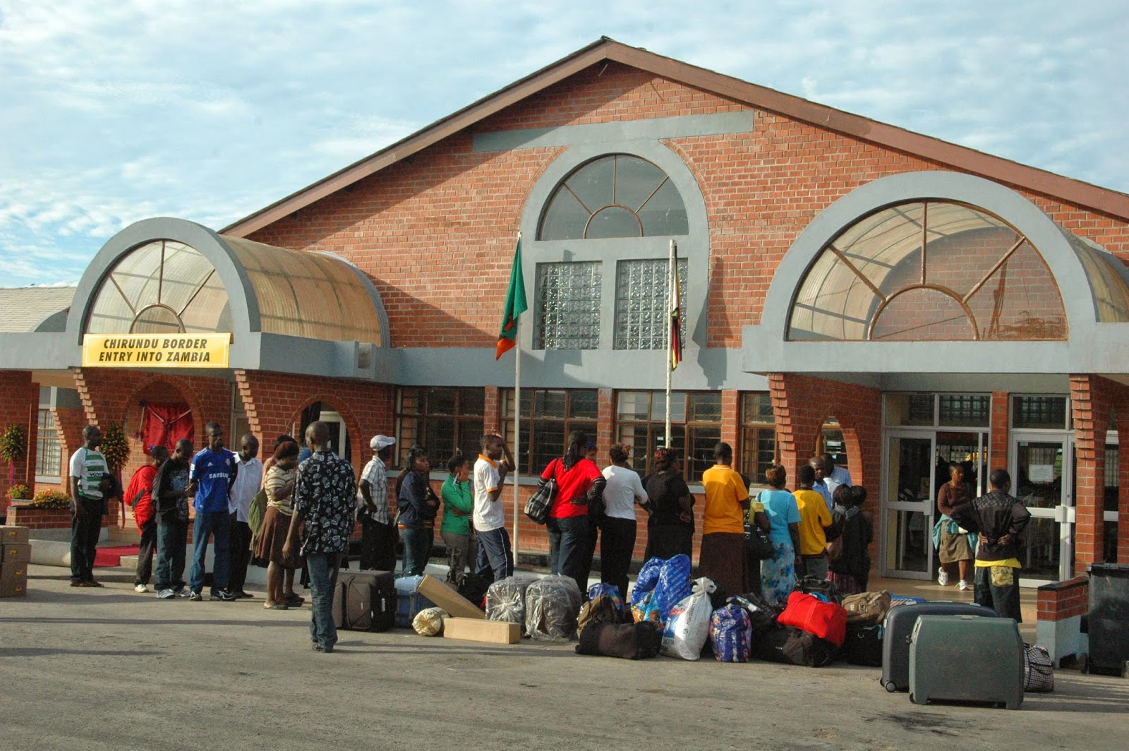 Chirundu border crossing between Zambia and Zimbabwe