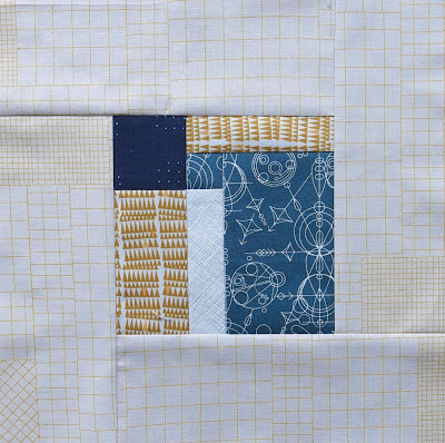 Modern sampler quilt - Block #2 - Inspired by Tula Pink City Sampler