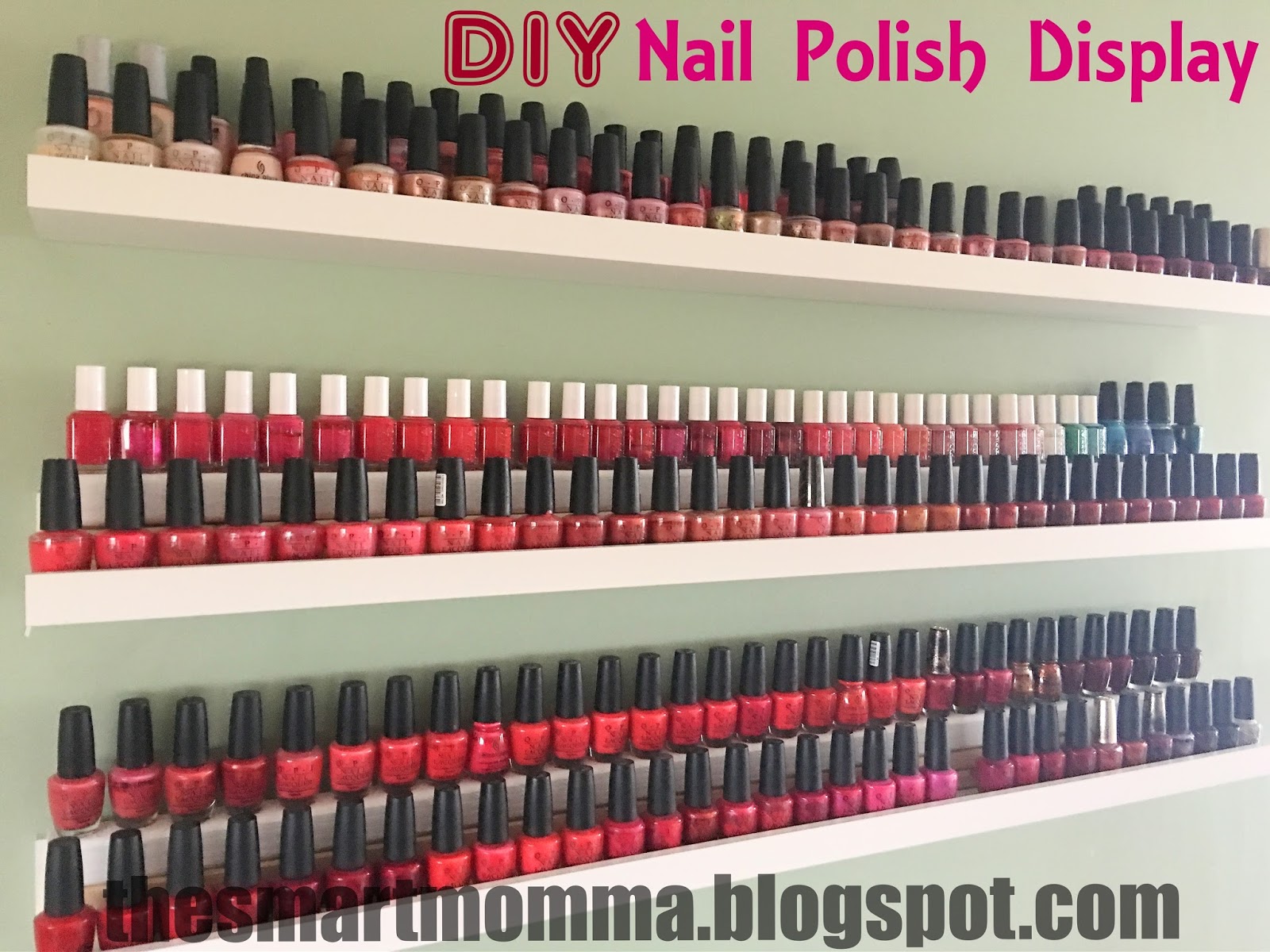 1. DIY Nail Polish Display Rack - wide 8