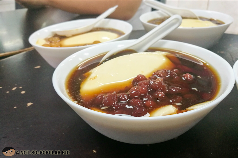 Tiong Hwa's Taho with Red Bean Toppings