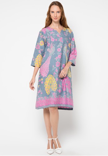 Model Dress Batik Cap Wanita Modern Cantik Model Dress Batik Cap Wanita Modern Cantik