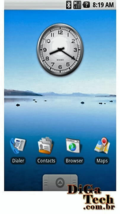 Tela do Android 1.1 Screen shot Android 1.1