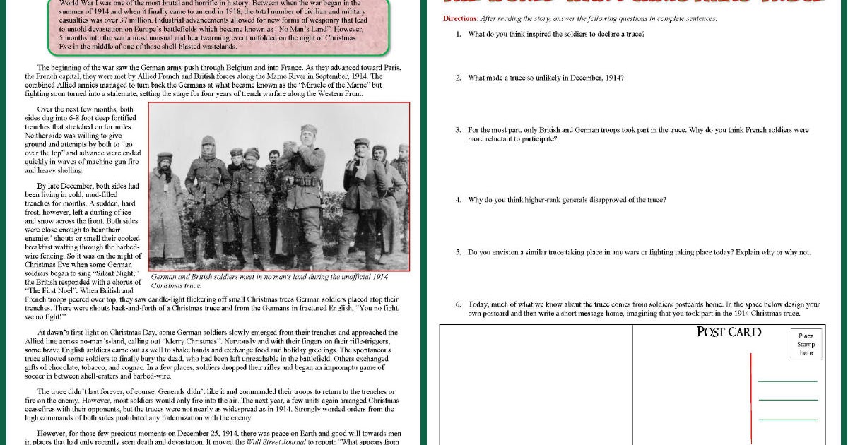 students-of-history-world-war-1-reading-on-christmas-truce-lesson-plan