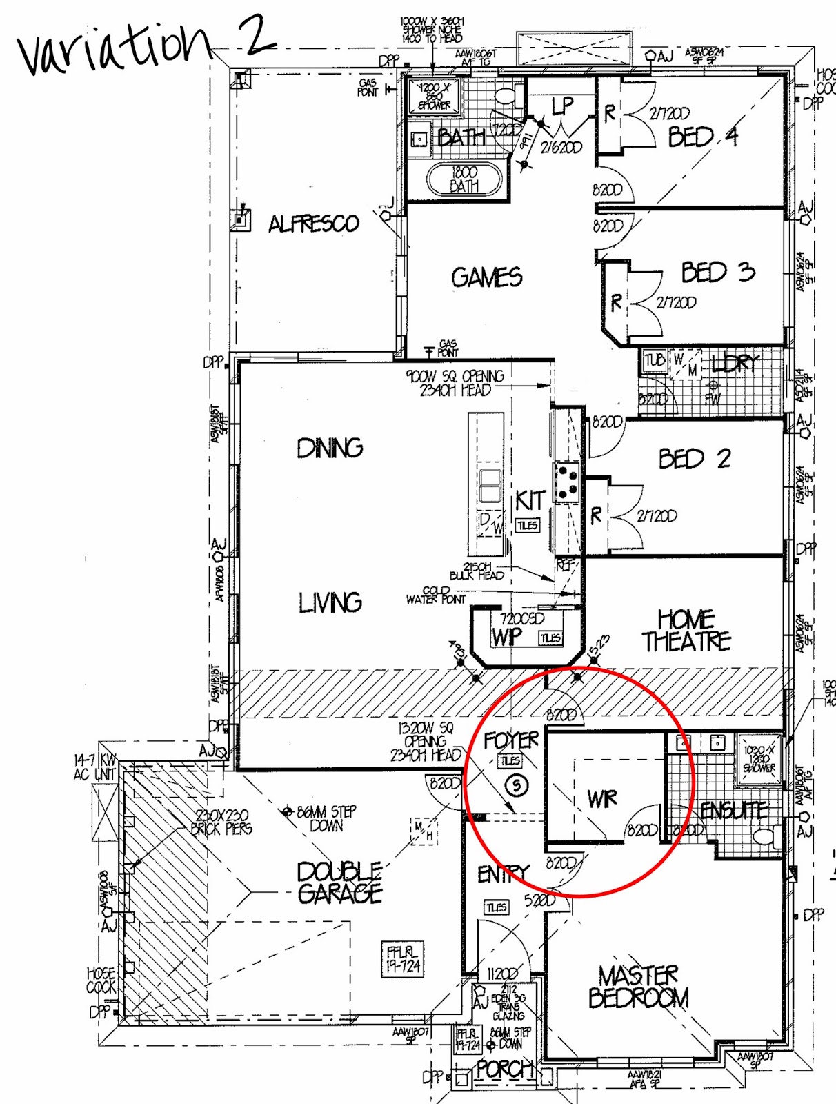 Building our house and making it a home Variations to the Drysdale