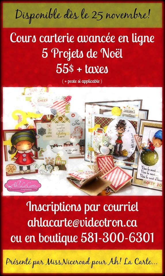 Ah! La Carte... Le Blog!: Cours de cartes de Noël en ligne! Ah! La Carte... Le Blog!: Cours de cartes de Noël en ligne!