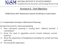 Retirement Adviser Certification Examination - NISM-Series - XVII -