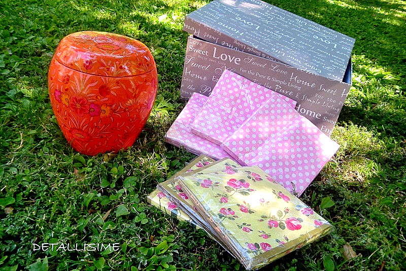 servilletas de papel de flores