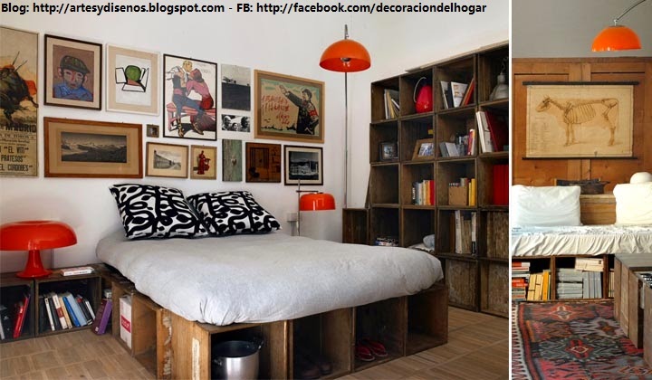 IDEAS PARA DECORAR CON CAJAS DE MADERA by artesydisenos.blogspot.com