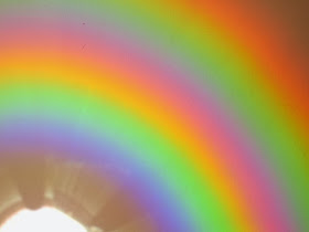 Make rainbows using CDs