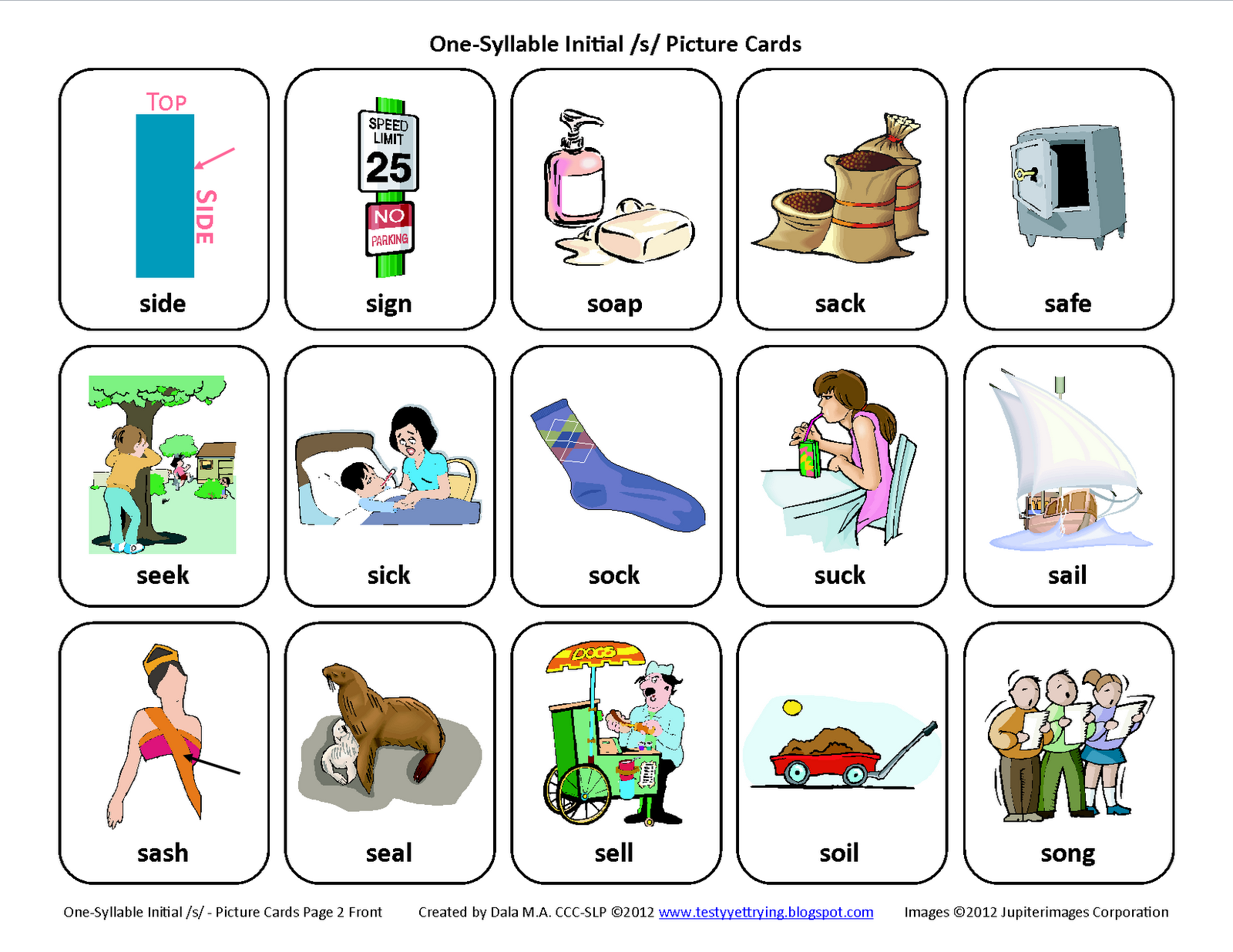 Free Printable Worksheets For Initial Sounds