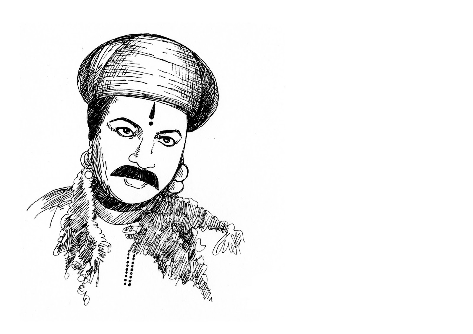 How to draw Tukaram maharaj portrait ©️Sunshine🌄Sketch Art - YouTube