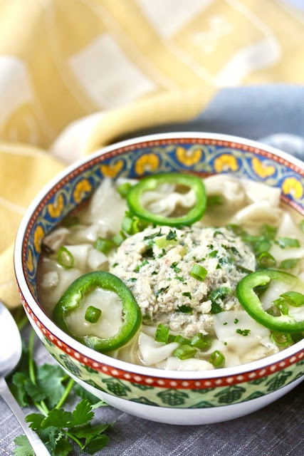 Shrimp and Pork Meatball Wonton Noodle Soup Shrimp and Pork Meatball Wonton Noodle Soup