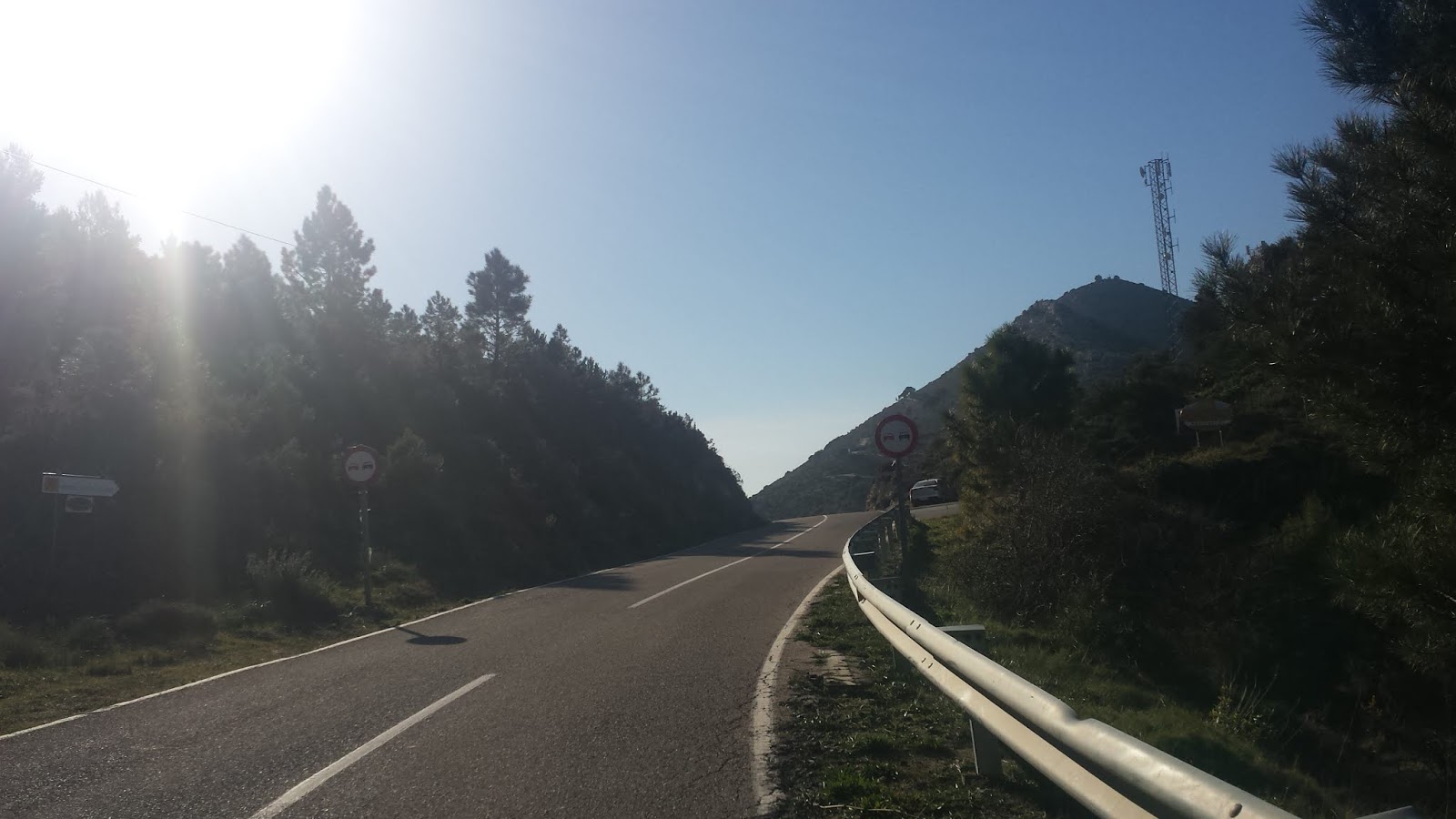 Final stretch of northern ascent of Coll de Rates