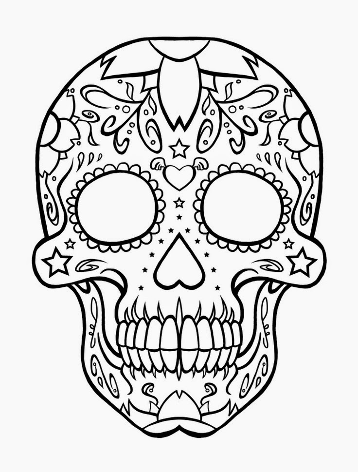 Coloring Pages: Skull Free Printable Coloring Pages