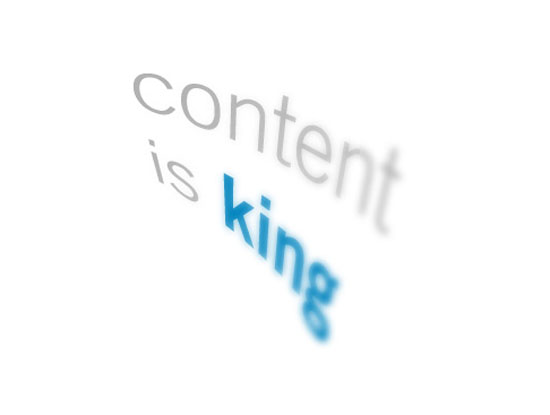 Kandungan blog adalah raja