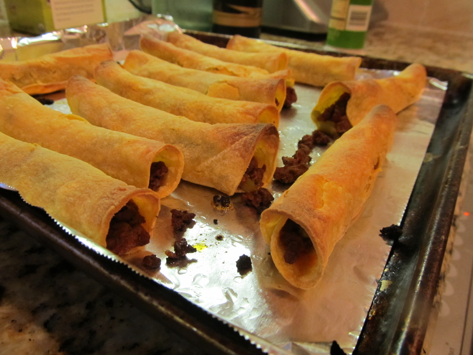 Literal Cooking Beef Taquitos