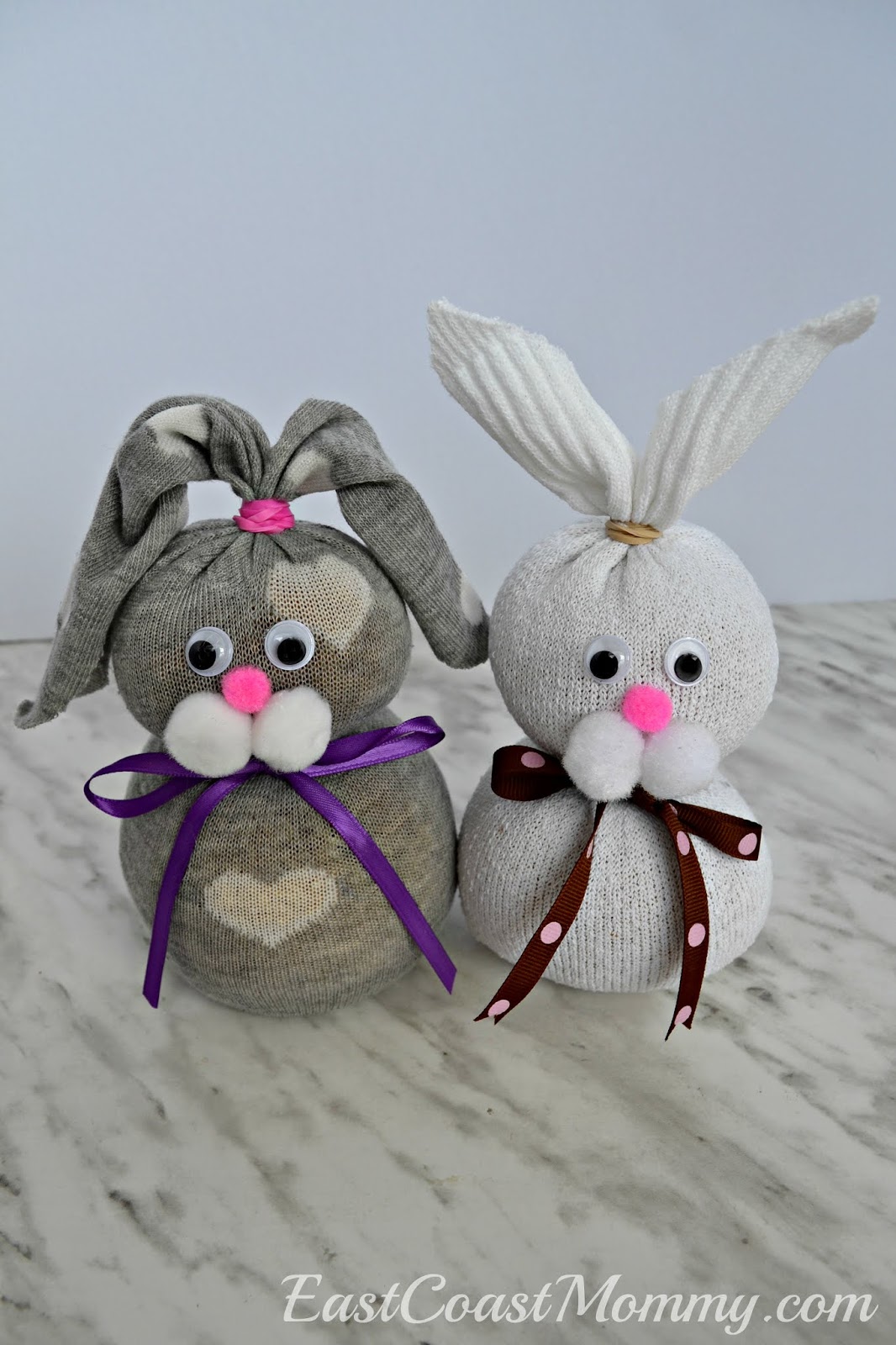 East Coast Mommy Nosew Sock Bunnies