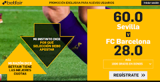 betfair supercuota Sevilla vs Barcelona 12-8-2018 betfair supercuota Sevilla vs Barcelona 12-8-2018
