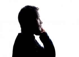 Picture of a lonely man. Picture of a lonely man.