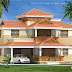 Kerala traditional 4 bed room villa 2060 sq.feet