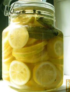 Pickled lemons use for seasoning food