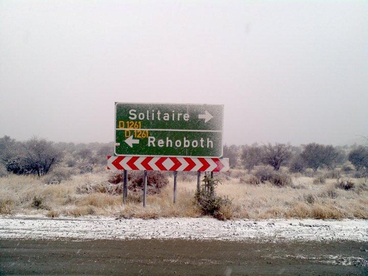 Springbok Atlas: Snow falls in Namibia