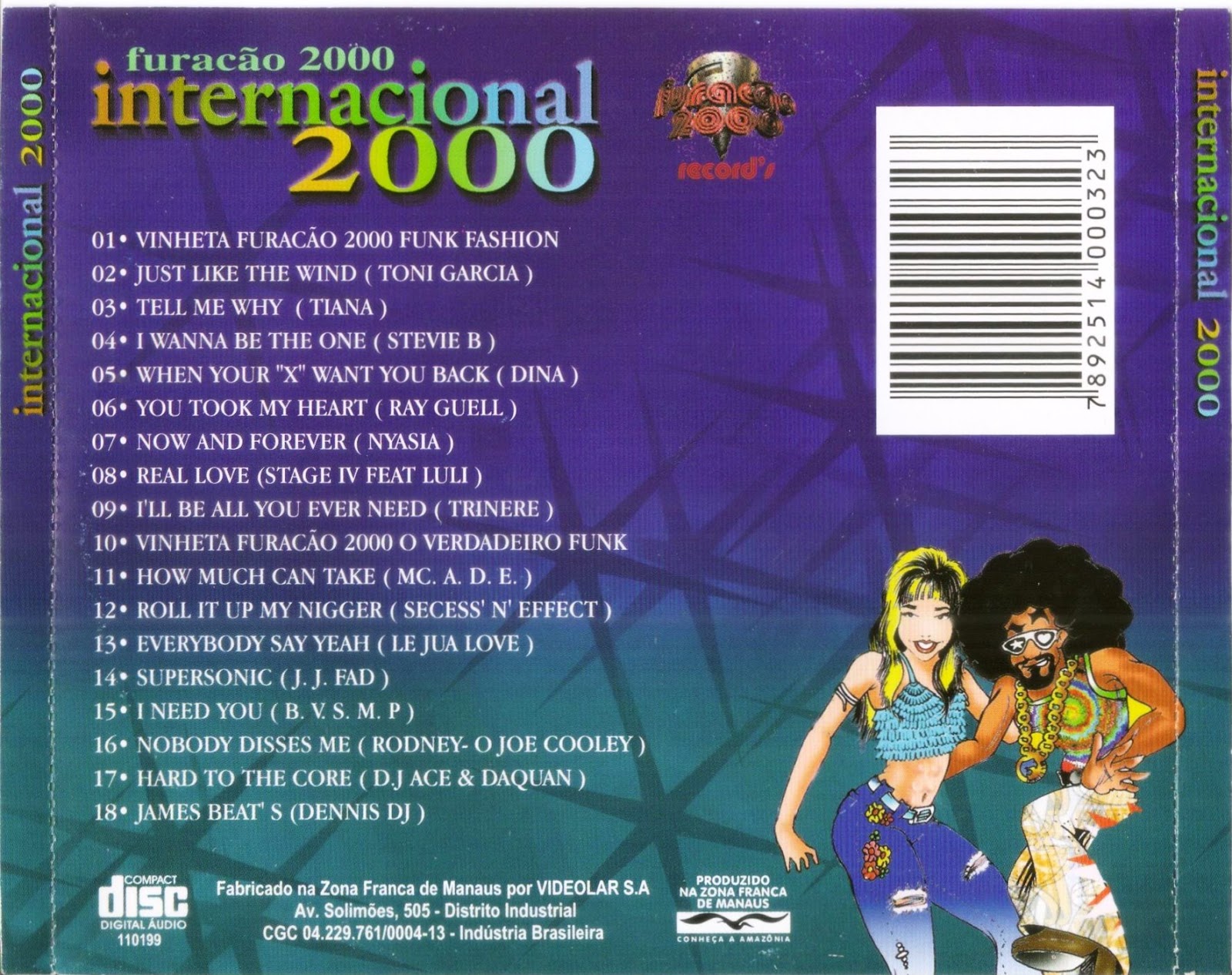 Cd Funk Anos 90 Furacao 2000 O Melhor Das Equipes