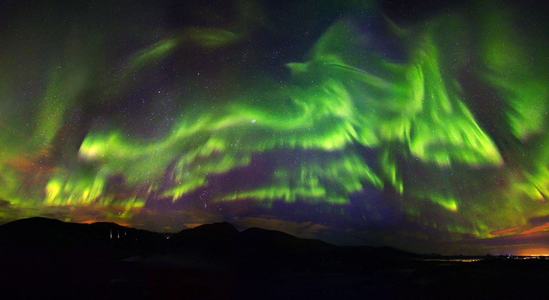 A Phoenix Rises in the Northern Lights Over Iceland A Phoenix Rises in the Northern Lights Over Iceland