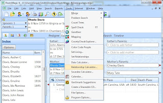 relationship calculator rootsmagic