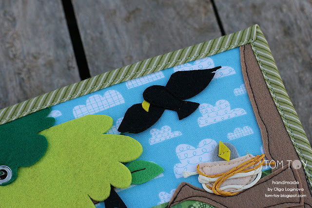 Little quiet book for Dylan, Handmade busy book by TomToy