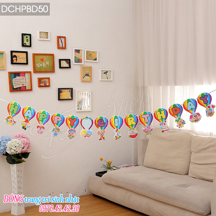 Dây chữ Happy Birthday DCHPBD50 Day chu Happy Birthday DCHPBD50