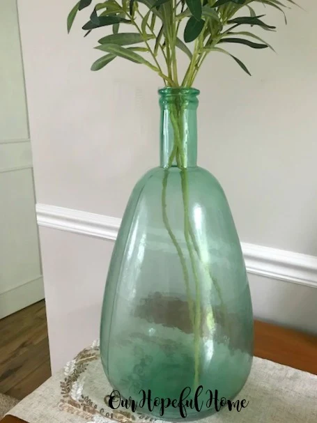 farmhouse dining room demijohn olive branches