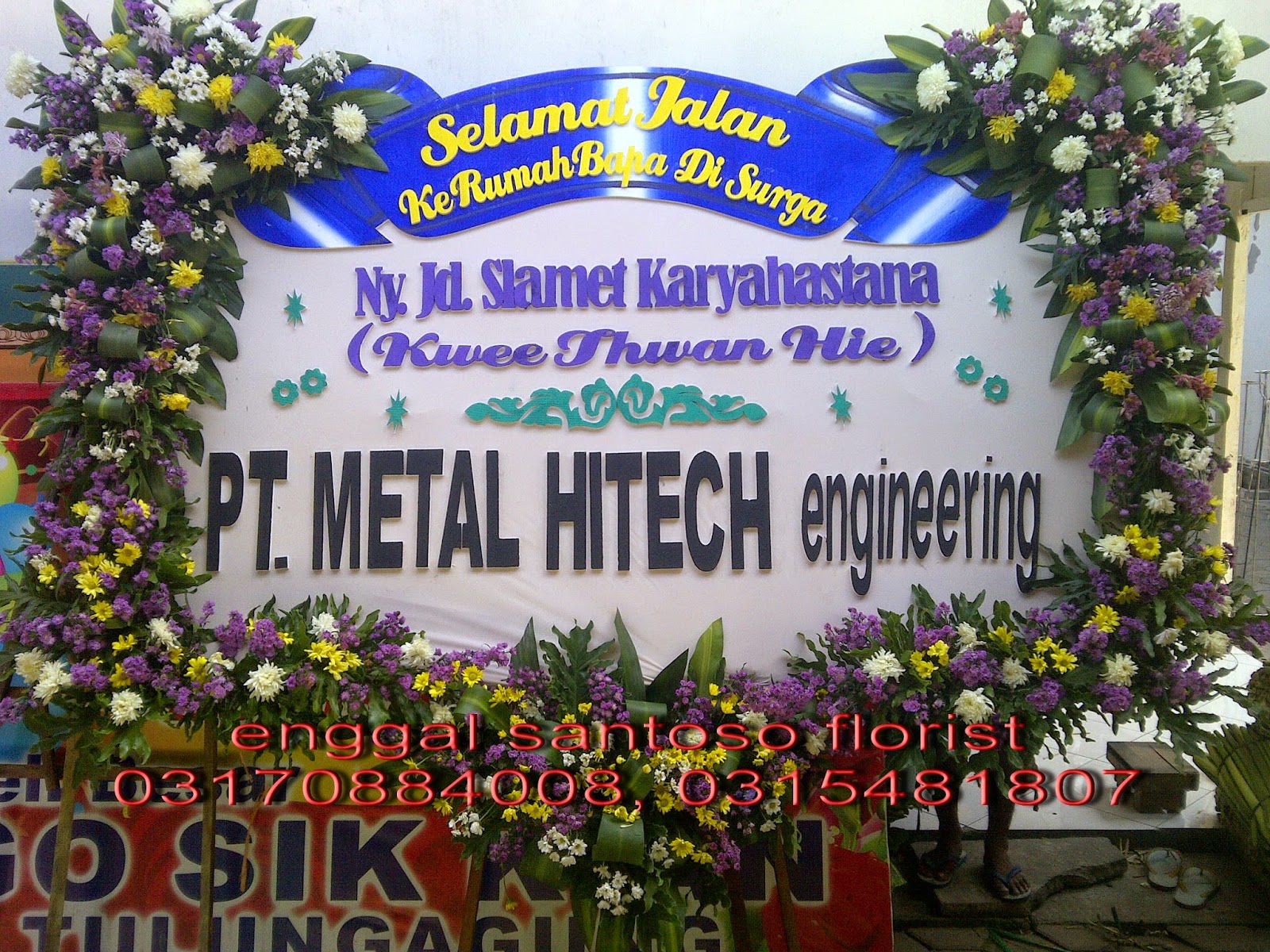 toko bunga surabaya murah dan online bunga papan duka cita