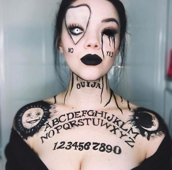 Idées maquillage halloween originaux ouija Idées maquillage halloween originaux ouija