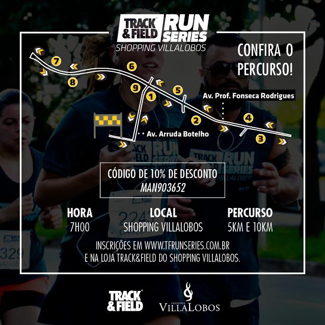 Inscrições para Track&Field Shopping Villa Lobos com 10 de desconto