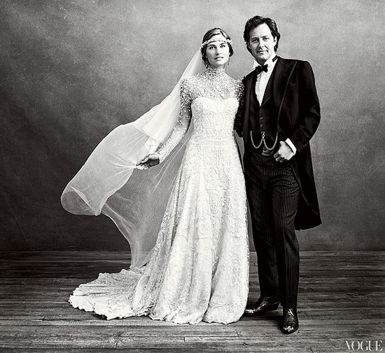 Lauren Bush and David Lauren Wedding via Vogue