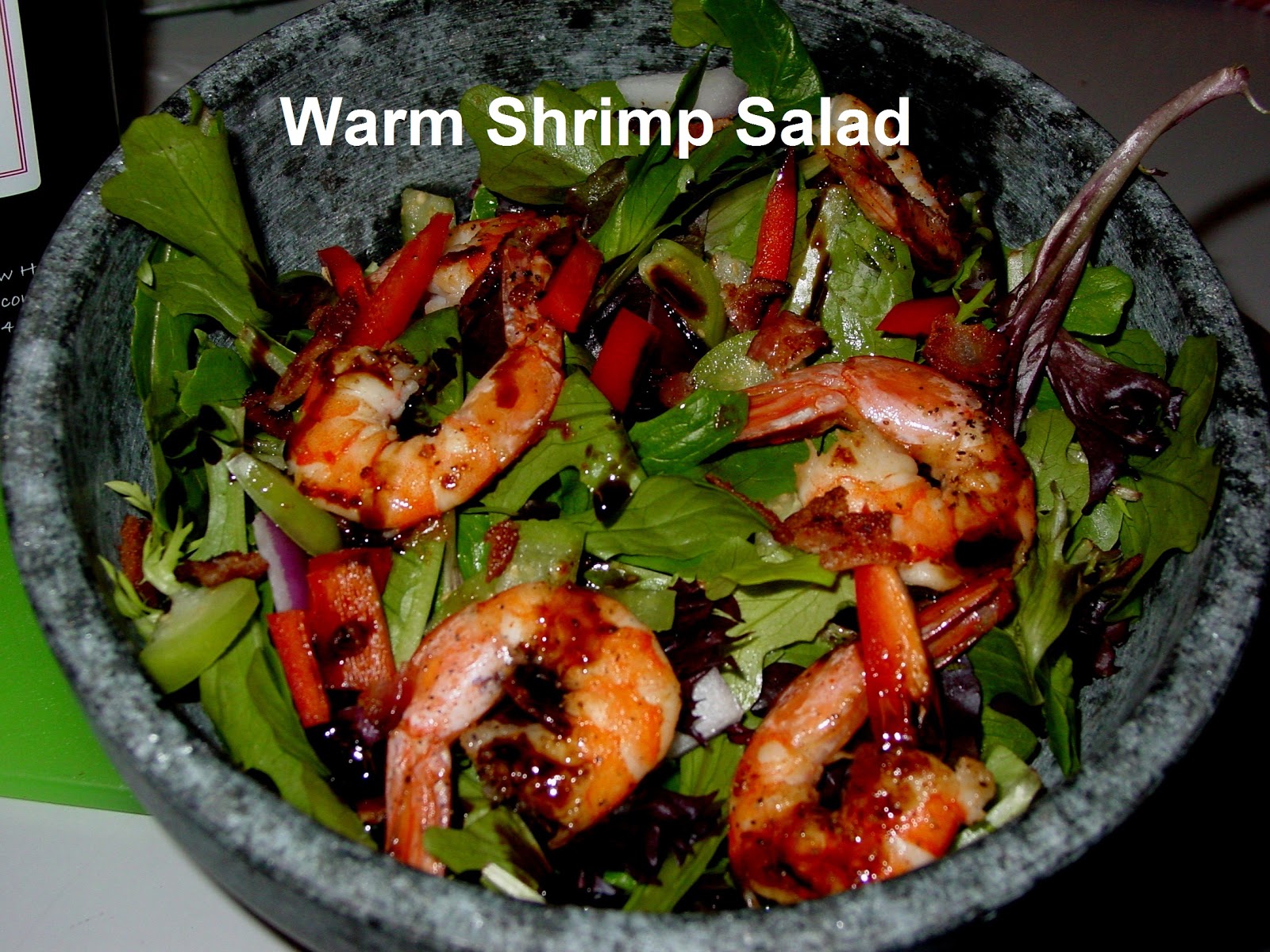 Olive-N-Grape: Warm Shrimp Salad