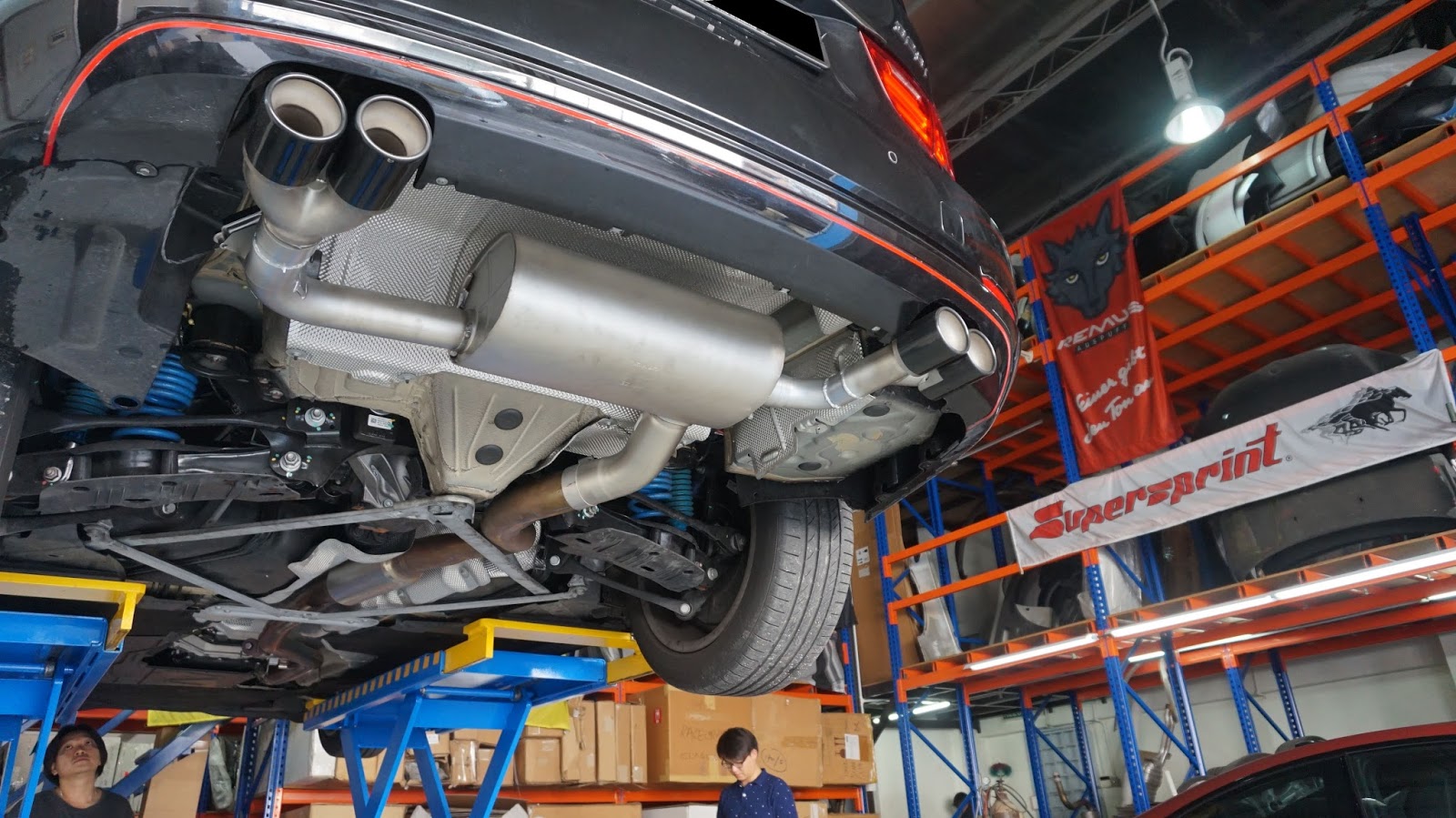 Rocker Motorsport Bandar Sunway BMW F34 GT Remus Exhaust Quad Tips