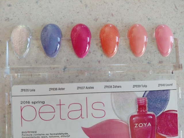 Zoya Petals Collection swatches