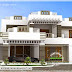 5 BHK contemporary style house exterior