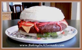 Cheeseburger Cake | www.BakingInATornado.com | #recipe