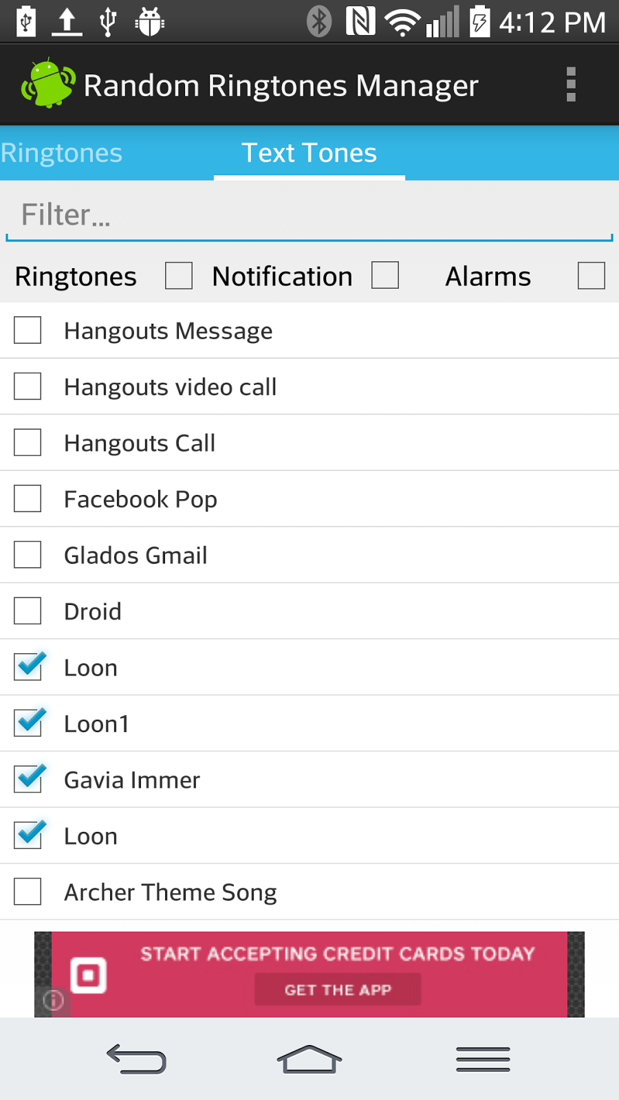 Change your text notification sounds with every occurrence