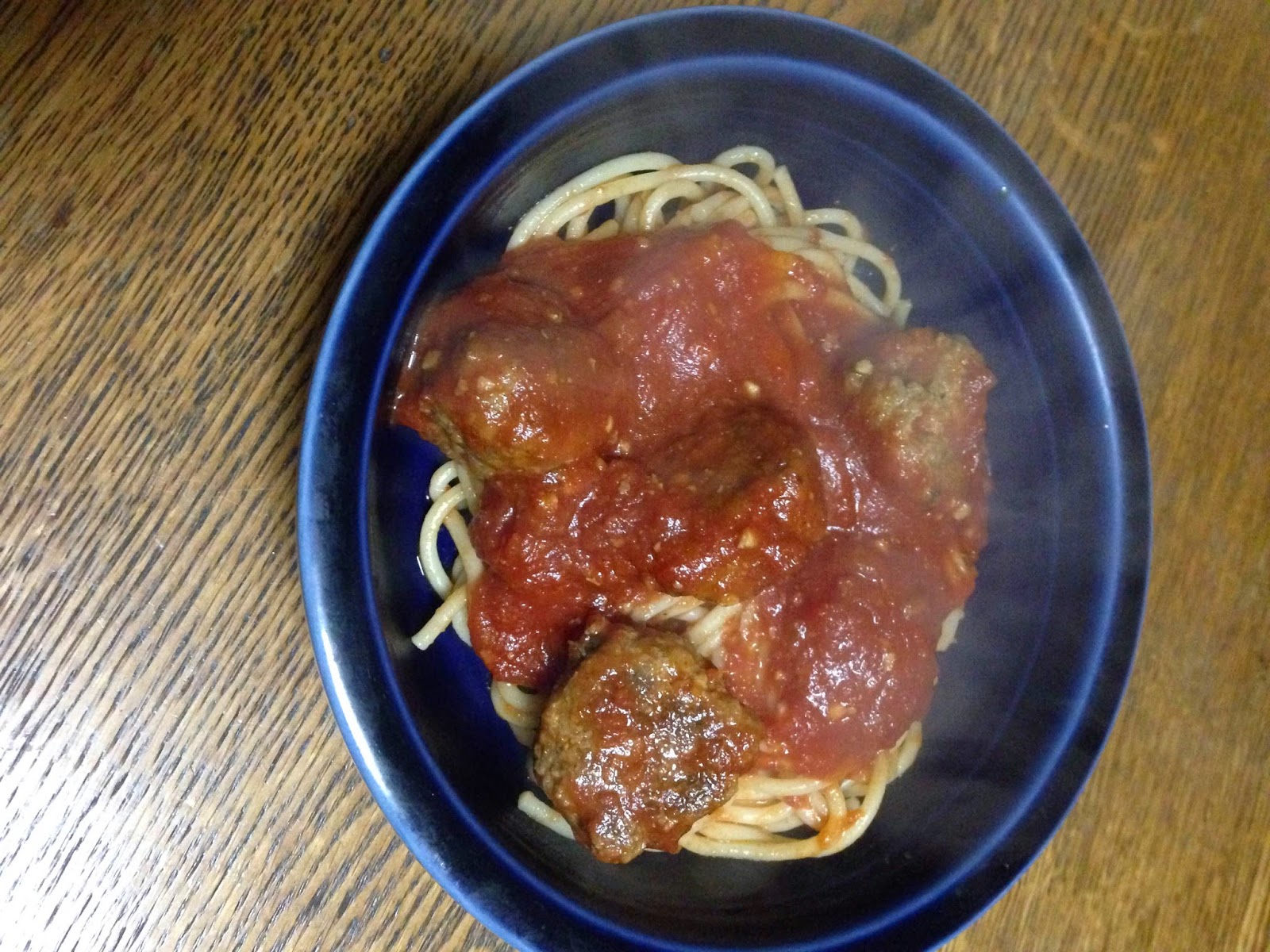 Two Kitchens: Week 10: Spaghetti and Drop Meatballs with Tomato Sauce