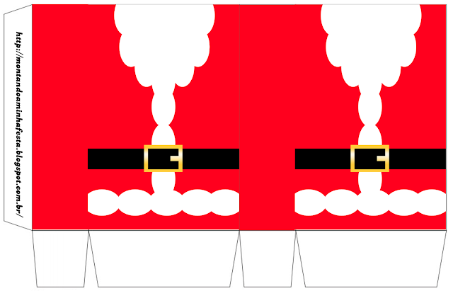 Santa Claus: Imprimibles Gratis para Fiestas y Cajas para Imprimir Gratis. Cajas de Santa Claus para imprimir gratis.