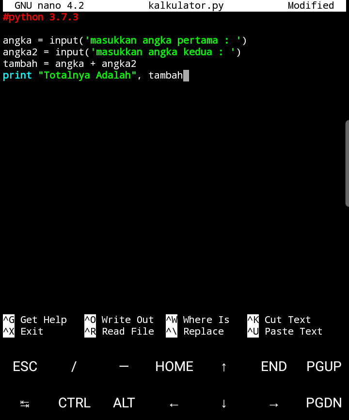 Cara membuat Kalkulator sederhana di termux menggunakan Python - Santri ...