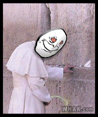 christening-pope-peeing-on-holy-wall-troll-face-trollface.gif
