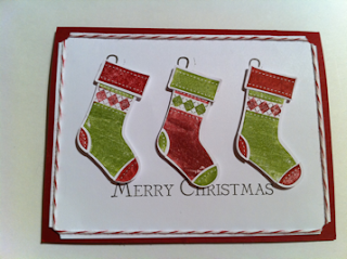Christmas Stamp-a-stack card class Vancouver