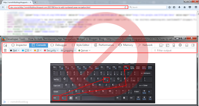 How To Disable Ctrl+U & Fn+F12 Key in Blogger