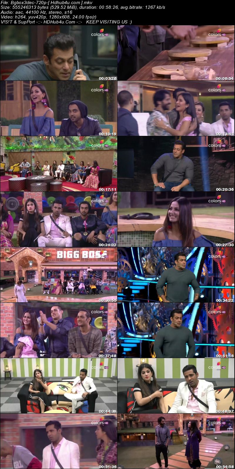 Bigg Boss S11E64 3rd December 2017 HDTV 480p 250MB Download